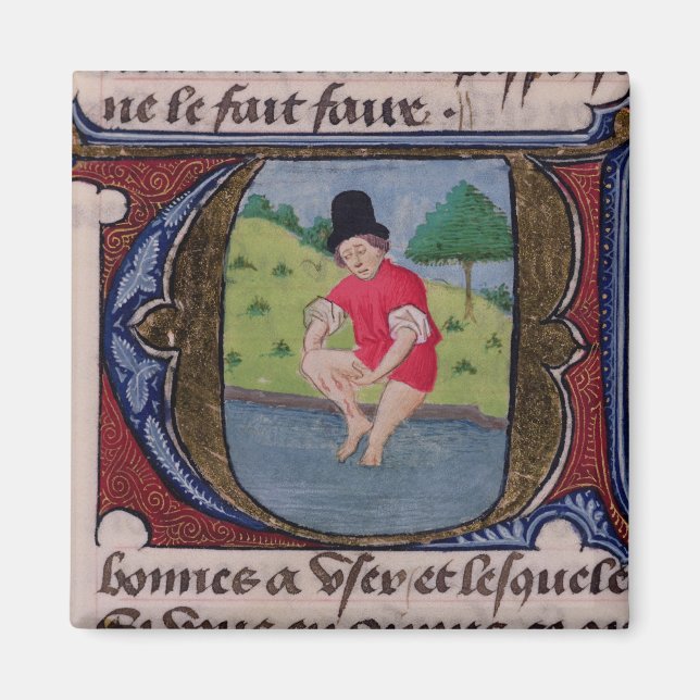 Leeching, from 'Traite de Medecine' Magnet (Front)