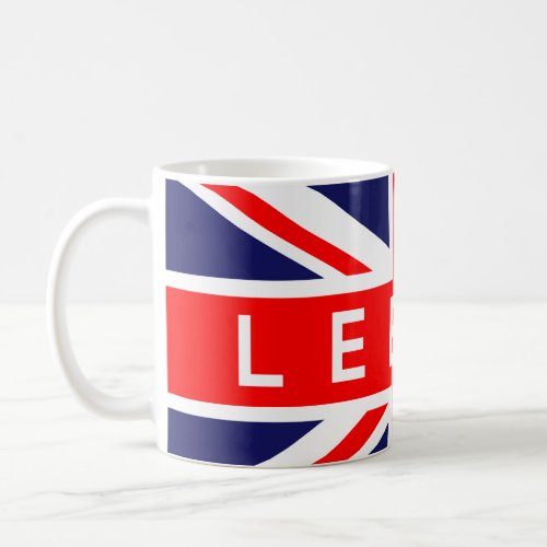Leeds  British Flag Coffee Mug