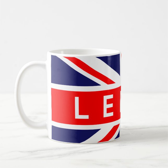 Leeds : British Flag Coffee Mug (Left)