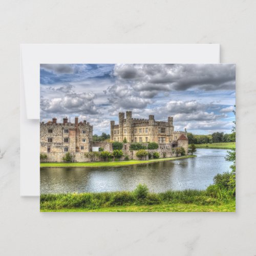 Leeds Castle And Moat Postcard
