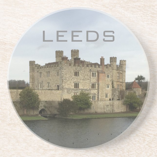 Leeds Castle Sandstone Coaster (Front)