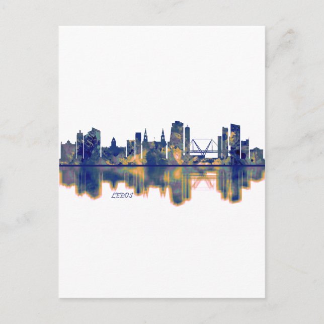 Leeds Skyline Invitation Postcard (Front)