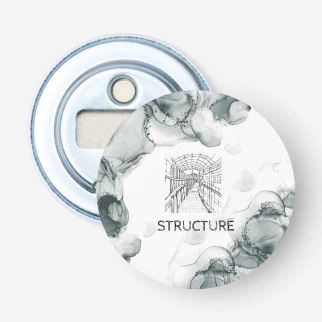 Leeds Tone Watercolor  Bottle Opener (Front)