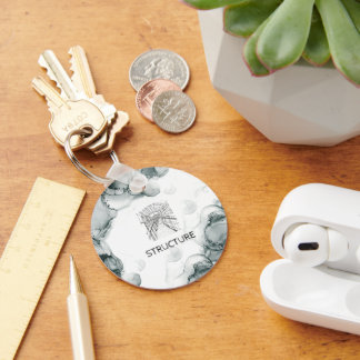 Leeds Tone Watercolor Keychain