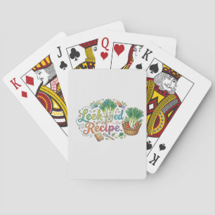 Leek-ed Recipe – Funny Vegetable Pun T-Shirt Desig Poker Cards