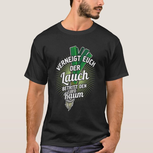Leek Mass Dumbbell Muscle Toning Fitness Humor 5 T-Shirt (Front)
