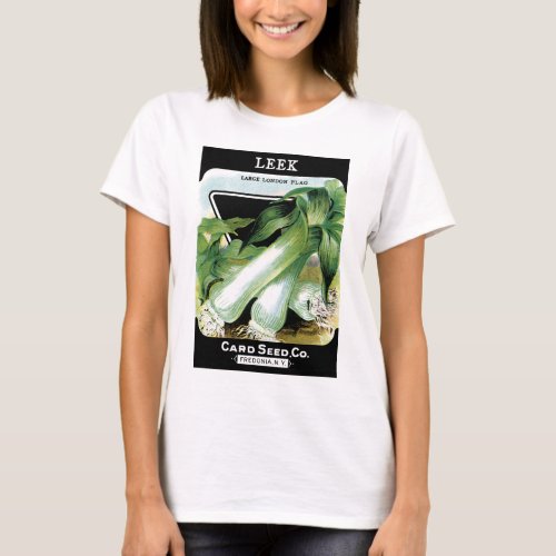 Leek Seed Packet Label T_Shirt