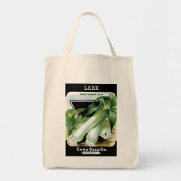 Leek Seed Packet Label Tote Bag