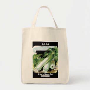 Leek Seed Packet Label Tote Bag
