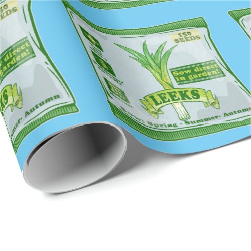 Leek Seeds Growing Vegetables Wrapping Paper