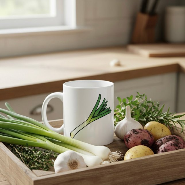 Leek Vegetable Coffee Mug (Creator Uploaded)