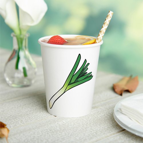 Leek Vegetable Paper Cups