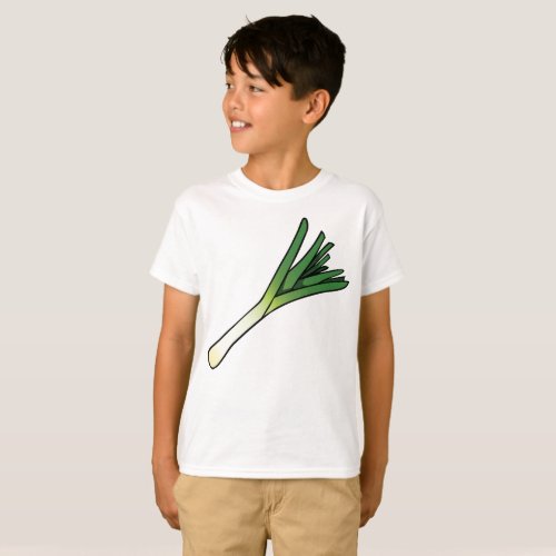 Leek Vegetable T_Shirt