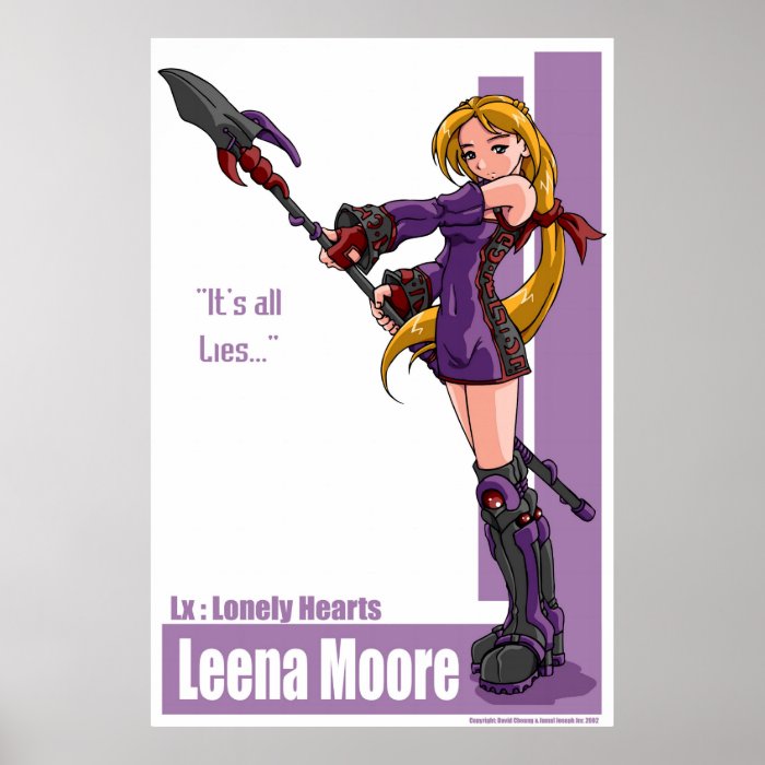 Leena Moore "It's all Lies." Posters