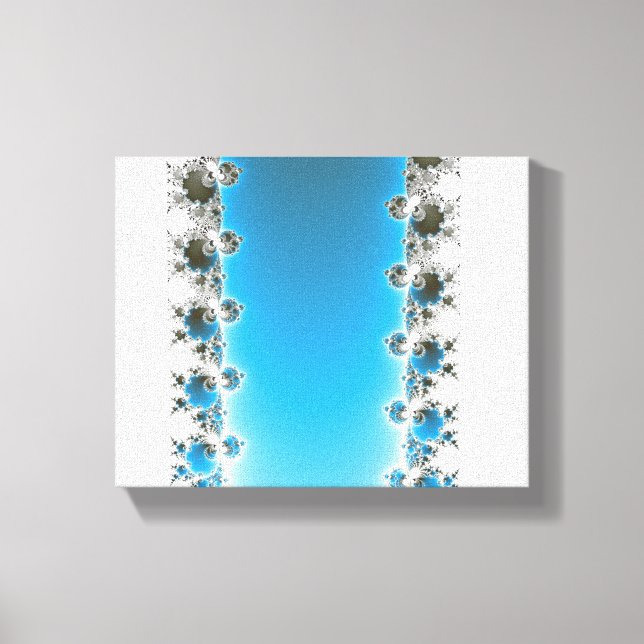 Leenece - Blue Fractal Canvas Print (Front)