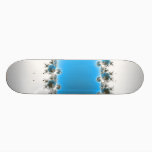 Leenece - Blue Fractal Skateboard Deck