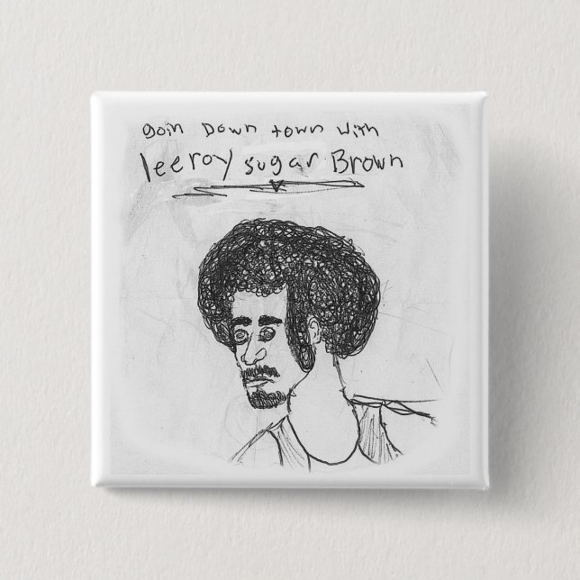 Leeroy Sugar Brown Button (Front)