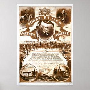 Lee's Farewell Address 1865 Poster