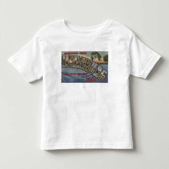 Leesburg, Florida - Large Letter Scenes Toddler T-shirt (Front)