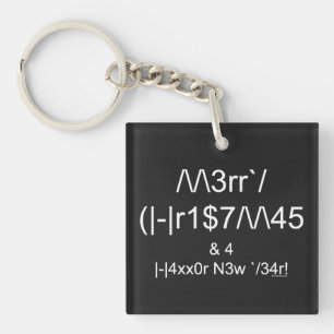 LEET Christmas Keychain