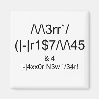 LEET Christmas Magnet