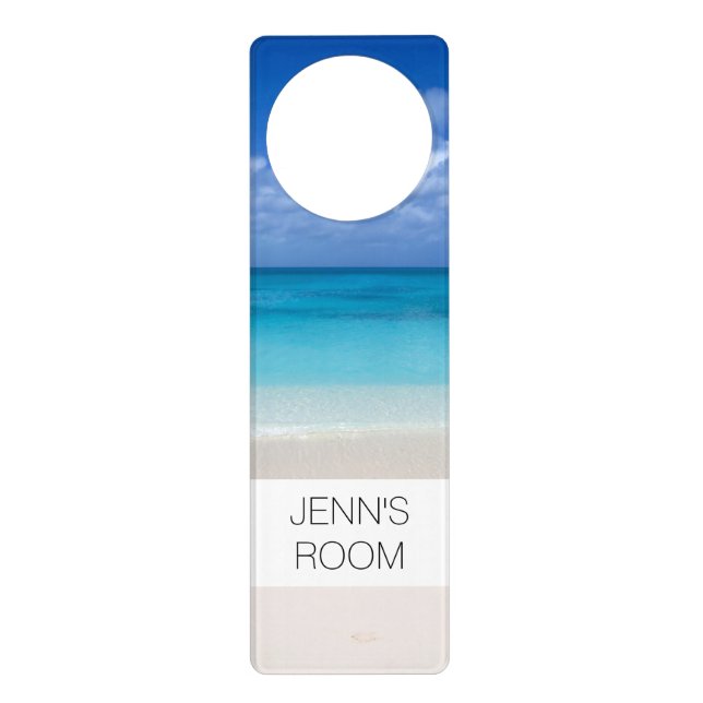 Leeward Beach | Turks and Caicos Photo Door Hanger (Front)