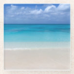 Leeward Beach | Turks And Caicos Photo Glass Coaster at Zazzle