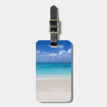 Leeward Beach | Turks And Caicos Photo Luggage Tag by ElkeClarkeImages at Zazzle