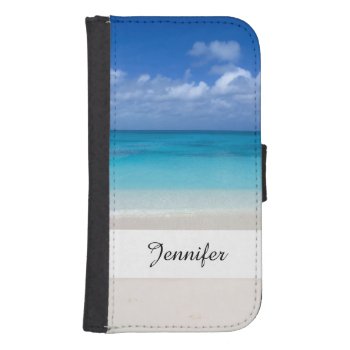 Leeward Beach | Turks And Caicos Photo Wallet Phone Case For Samsung Galaxy S4 by ElkeClarkeImages at Zazzle