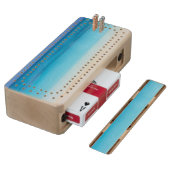 Leeward Beach | Turks and Caicos Photo Wood Cribbage Board (Angled)