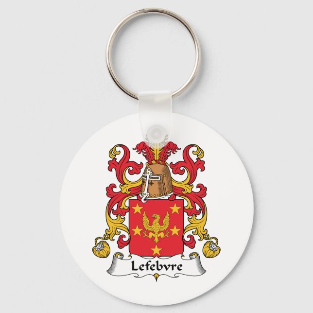 Lefebvre Family Crest Keychain (Front)