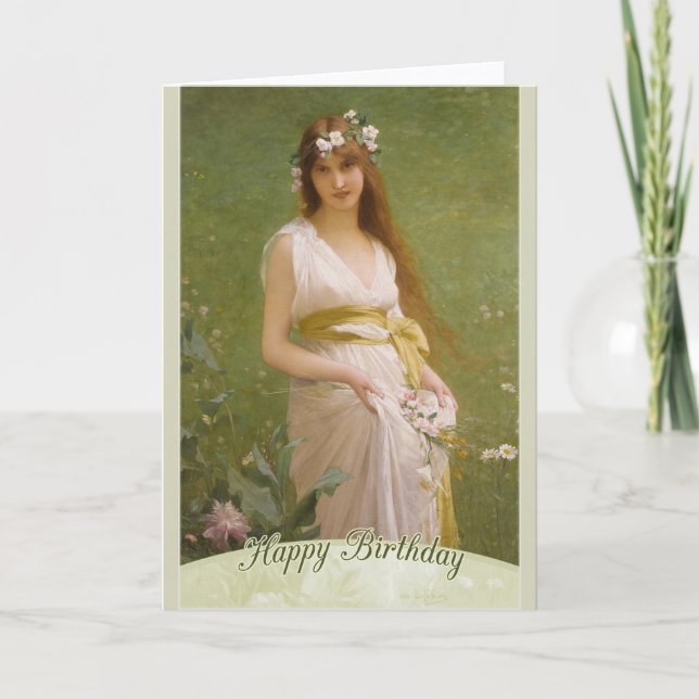 LeFèbvre Springtime CC0794 Happy Birthday Card (Front)