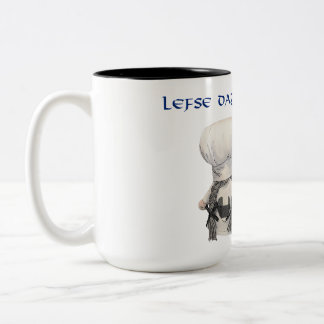 Lefse Day In America coffee mug with Lefse Trolls