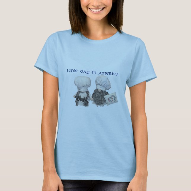 Lefse Day In America - color troll tee shirt (Front)