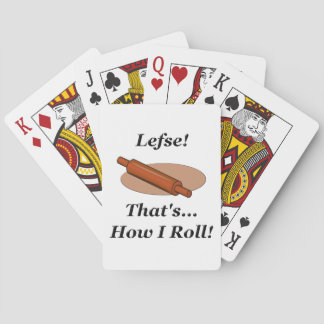 Lefse How I Roll Poker Cards