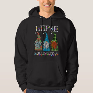 Lefse Making Rolling Team Garden Gnome Christmas P Hoodie