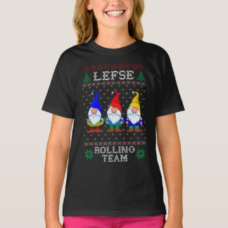 Lefse Rolling Team, Christmas Baking Tomte Gnome T-Shirt
