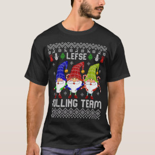 Lefse Rolling Team Funny Christmas Baking Tomte Gn T-Shirt