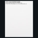Left Aligned Black Plain Texts Heading of Letterhead<br><div class="desc">Simple and plain texts designs are often easy to understand and remember. Plain texts design heading of letterhead that you can customize to advertise your business or to promote your brand name to customers or clients. Customizable office supply that you can use to build brand name awareness. Design on the...</div>