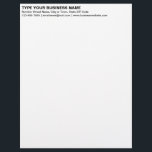 Left Aligned Black Plain Texts Heading of Letterhead<br><div class="desc">Simple and plain texts designs are often easy to understand and remember. Plain texts design heading of letterhead that you can customize to advertise your business or to promote your brand name to customers or clients. Customizable office supply that you can use to build brand name awareness. Design on the...</div>