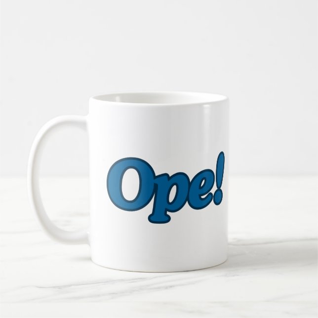Left and right handed Ope! mug (Left)