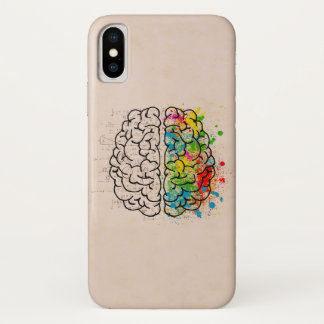 Left And Right Human Brain iPhone X Case