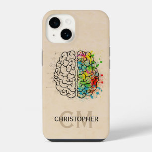 Left And Right Human Brain Personalize iPhone 14 Case