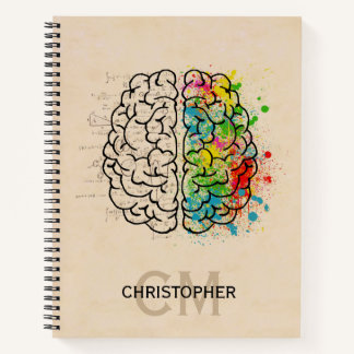 Left And Right Human Brain Personalize Notebook