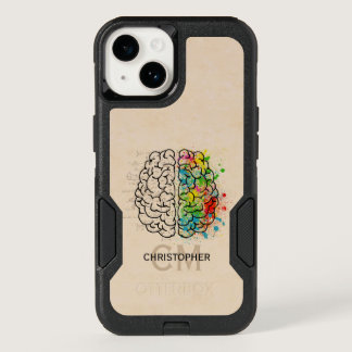 Left And Right Human Brain Personalize OtterBox iPhone 14 Case