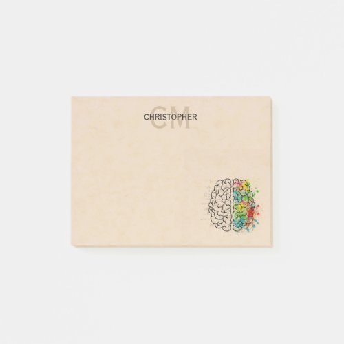 Left And Right Human Brain Personalize Post_it Notes