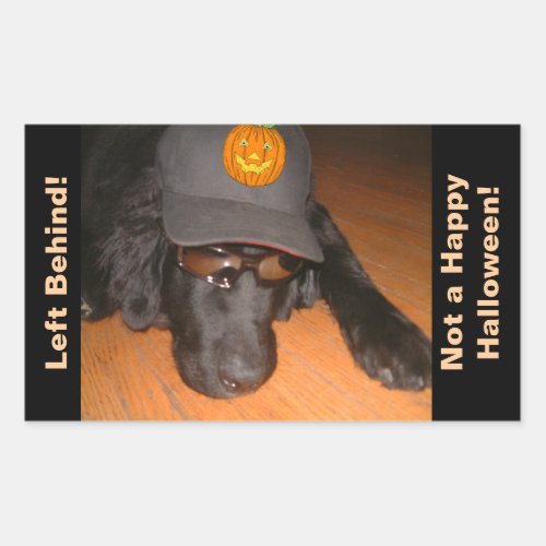 Left Behind This Halloween Rectangular Sticker