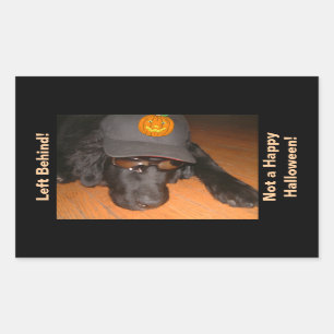Left Behind This Halloween Rectangular Sticker