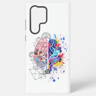Left Brain vs Right Brain Creative Artwork Samsung Galaxy S22 Ultra Case