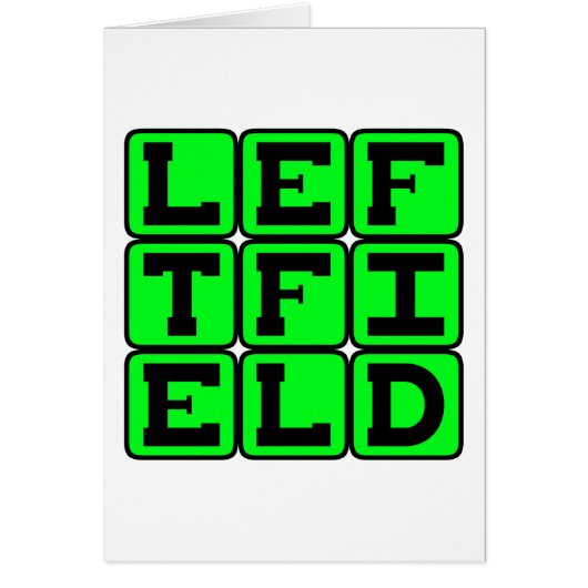 Left Field, Baseball Position Cards (Front)